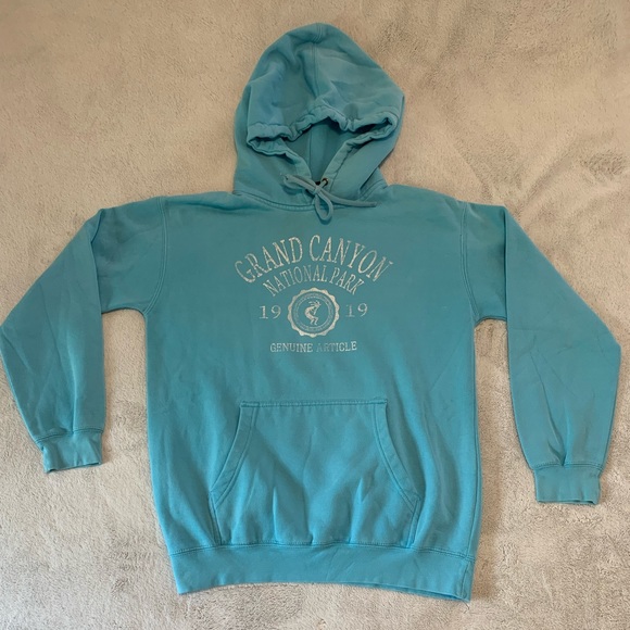 Grand Canyon National Park Hoodie Sweatshirt Light Blue Size Small - Picture 2 of 16